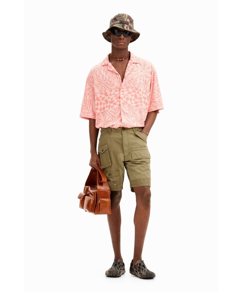 Desigual（デシグアル） シャツ パッチワークジャカード リゾート