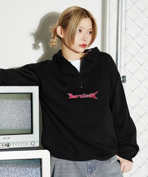 トレーナー スウェット オーバーサイズワンポイント グラフィック