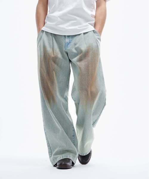 THE BOLDMAN ジーンズ 2tuck wide denim / ツータックワイド