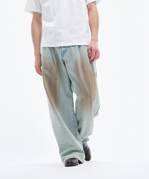 THE BOLDMAN ジーンズ 2tuck wide denim / ツータックワイドデニム