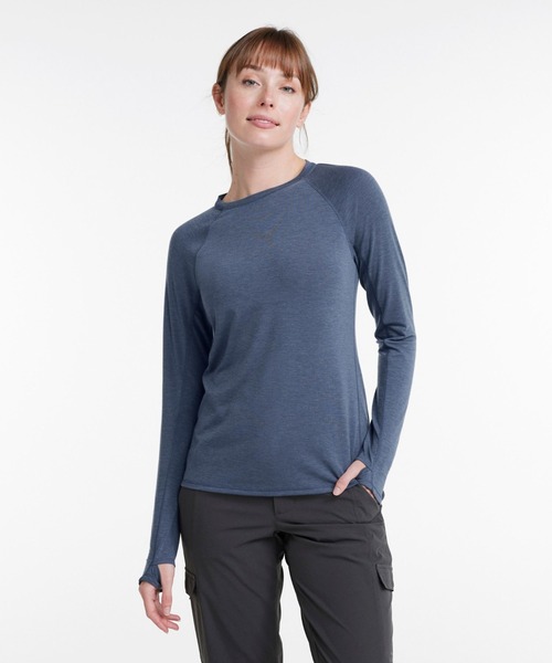 tシャツ エブリデイ・サンスマート・ティ、長袖　クルーネック 米国フィット・レギュラー レディース L.L.Bean tシャツ エブリデイ・サンスマート・ティ、長袖 クルー