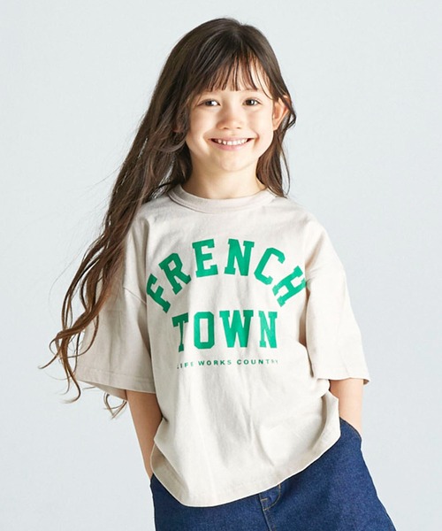 tシャツ Tシャツ FOV/フォブ FRENCH TOWN 6分袖Tシャツ キッズ 