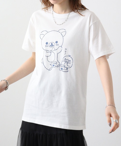 【 】送料・関税込★リラックスドクルーネック 半袖 FUNALIVE tシャツ Rilakkuma リラックマ クルーネック半袖T
