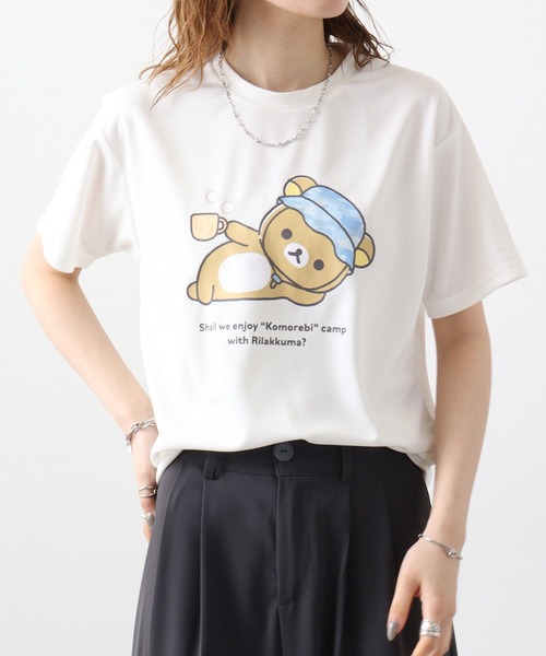 【 】送料・関税込★リラックスドクルーネック 半袖 FUNALIVE tシャツ Rilakkuma リラックマ クルーネック半袖T