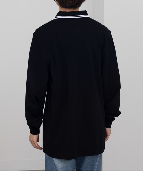 フレッドペリー　長袖ポロシャツ　黒✖️白　Sサイズ　美品 FRED PERRY（フレッドペリー） 長袖ポロシャツ メンズ The Fred Perry