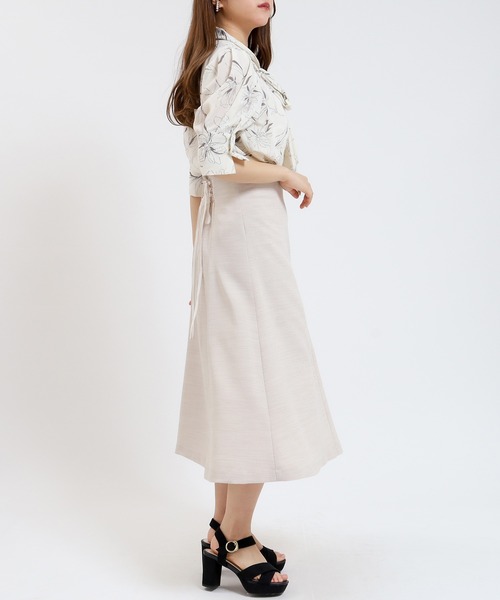 ASTORIA ODIER ブラウス シャツ アソート花柄ボウタイブラウス