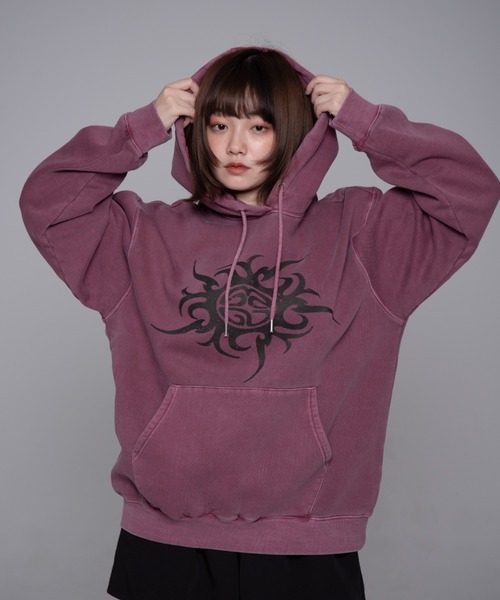 MAHAGRID（マハグリッド） パーカー TRIBAL ECLIPSE PIGMENT HOODIE