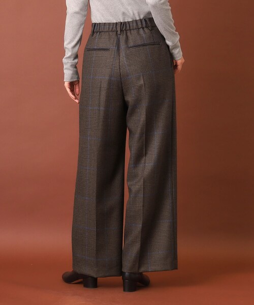 DRESSTERIOR パンツ チェックワイドパンツ レディース