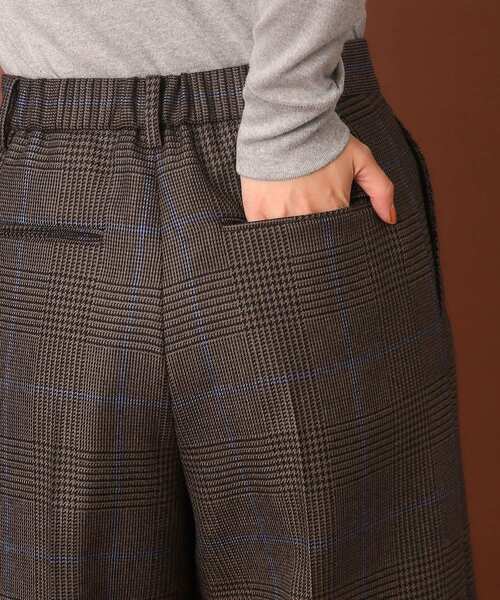 DRESSTERIOR パンツ チェックワイドパンツ レディース