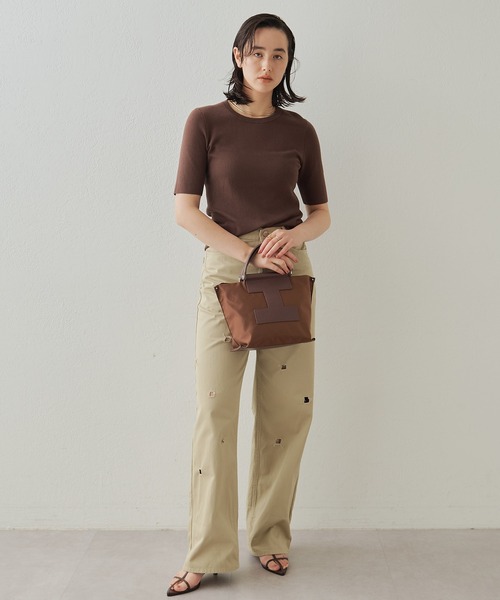 IACUCCI 3way バックパック ソルベット キャンバス × レザー 中古・古着通販】IACUCCI (イアクッチ) ソルベット トートバッグ