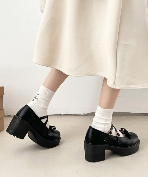 価格は安く in Shoes Closet ヒールアップ 軽量厚底 フォーマルシューズ 靴