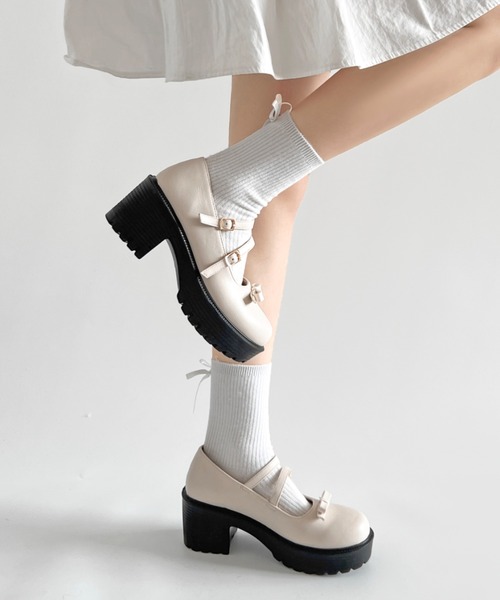 希少色 美品 REGAL メリージェーン 本革ストラップ ドレスアップ 白 Shoes in Closet（シュークロ） 革靴 フォーマルシューズ 「新色追加