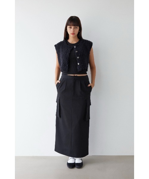 ALEXIA STAM（アリシアスタン） スカート Pinstripe Layered Skirt