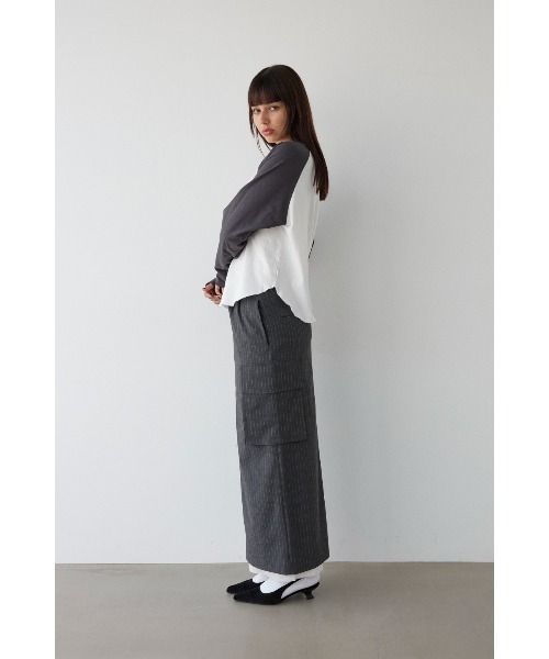ALEXIA STAM（アリシアスタン） スカート Pinstripe Layered Skirt