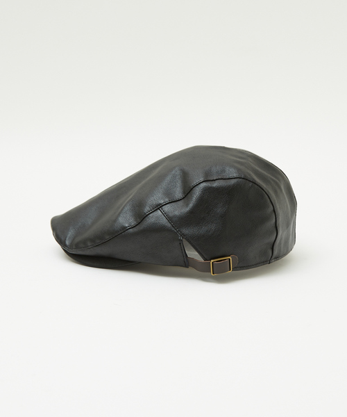 Ruben 帽子 ベレー帽 「RUBEN/ルーベン」FAKE LEATHER HUNTINGフェイク