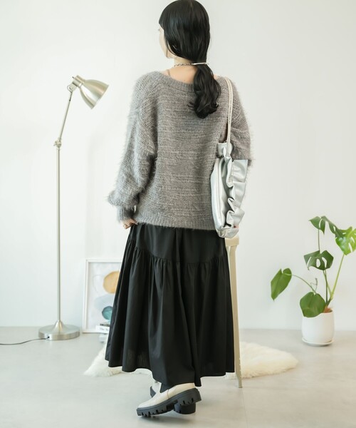 ★新品未使用タグ付き★ミースロエ　ラメカーディガン セール】sustainable ラメジャギークルーカーディガン