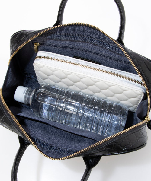 美品 Perche ペルケ ショルダーバッグ ハンドバッグ 黒 牛革 2way perche ショルダーバッグ バッグ ペルケ / 牛革ランドスケープ