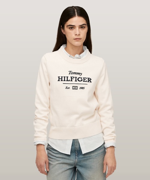 TOMMY JEANS（トミー・ジーンズ） ニット セーター ロゴクルーネック