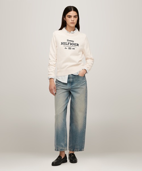 TOMMY JEANS（トミー・ジーンズ） ニット セーター ロゴクルーネック