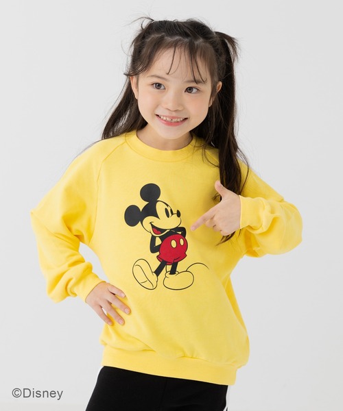 Disney（ディズニー） トレーナー ピグメント加工 裏毛トレーナー