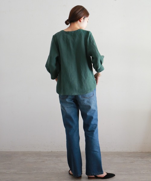 「NOMBRE IMPAIR」 半袖ブラウス FREE ライトグリーン レディース NOMBRE IMPAIR 「NOMBRE IMPAIR」 ノースリーブブラウス FREE