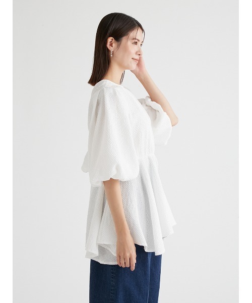 「CELFORD」 半袖ブラウス ONE SIZE ブラック レディース CELFORD 「CELFORD」 半袖ブラウス FREE ブラック レディース