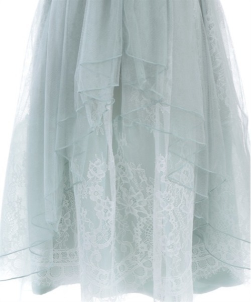 axes femme POETIQUE スカート バックフリルチュールスカート