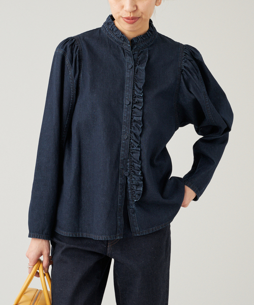 ブラウス シャツ IENA LA BOUCLE デニムブラウス レディース