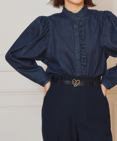 ブラウス シャツ IENA LA BOUCLE デニムブラウス レディース IENA LA BOUCLE ブラウス シャツ デニムブラウス レディース