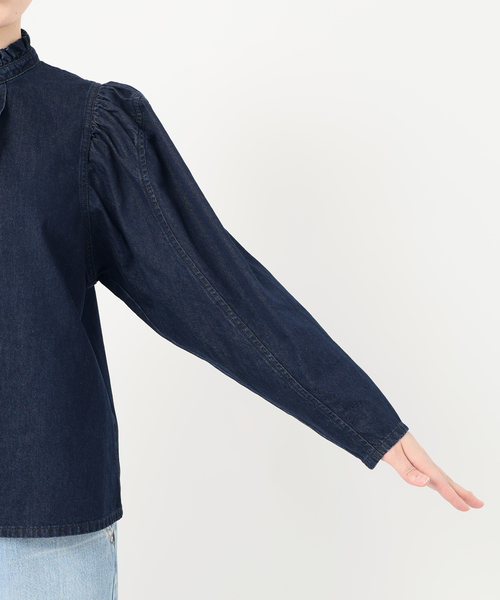 ブラウス シャツ IENA LA BOUCLE デニムブラウス レディース IENA LA BOUCLE デニムブラウス（シャツ／ブラウス）｜IENA