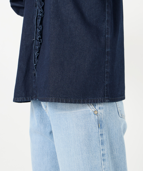 IENA LA BOUCLE ブラウス シャツ デニムブラウス レディース