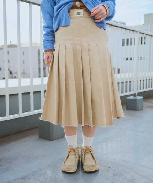 common gull products 街のチノプリーツスカート common gull products. スカート 街のチノプリーツスカート