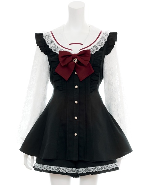 Secret Honey セットアップ レースセーラー襟セットアップ