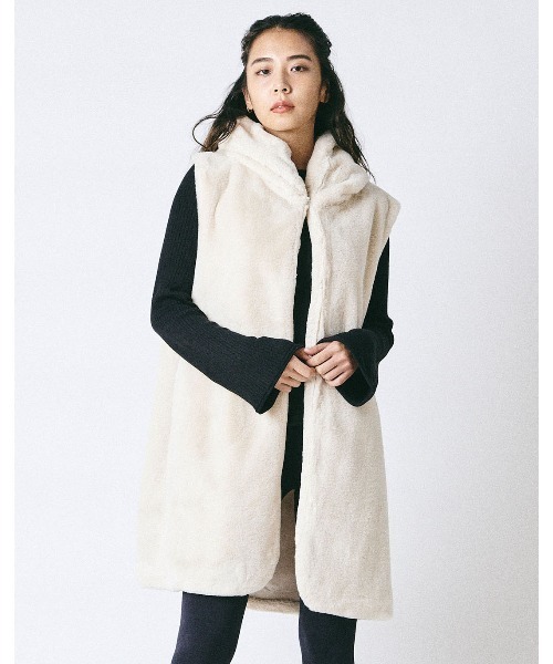 ベスト/ジレ Fur Knit Vest HeRIN.CYE ベスト ジレ Fur like vest ファーライクベスト レディース