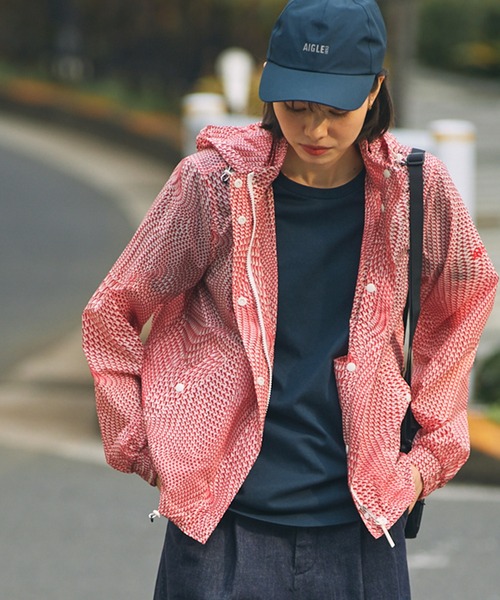AIGLE（エーグル） ブルゾン ジャンバー 軽量 撥水 パッカブルプリント