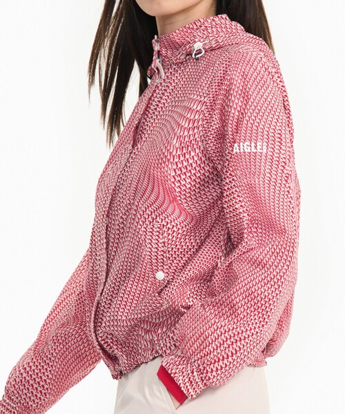 AIGLE（エーグル） ブルゾン ジャンバー 軽量 撥水 パッカブルプリント