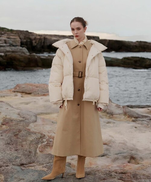 ゆま☆タグ付き新品未使用　acka ホワイト　ダウンコート ゆま☆タグ付き新品未使用 acka ホワイト ダウンコート あすつく対応可