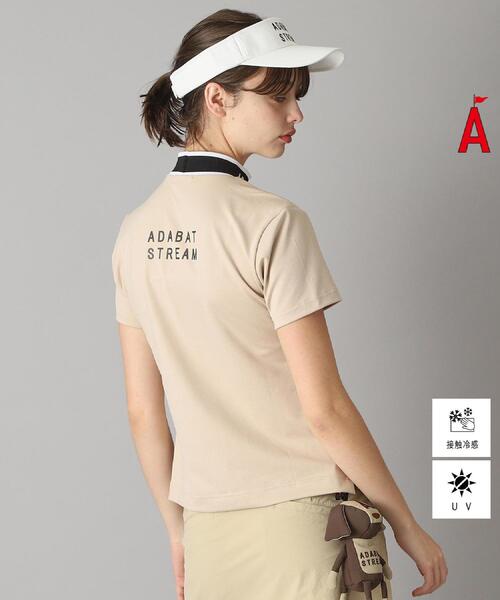 アダバットストリーム（ADABAT STREAM）/UVカット接触冷感 クールタッチストレッチモックネックT ADABAT STREAM（アダバット ストリーム） tシャツ UVカット/接触冷感
