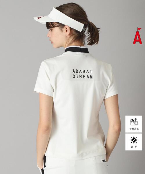 tシャツ UVカット/接触冷感 クールタッチストレッチモックネックT レディース