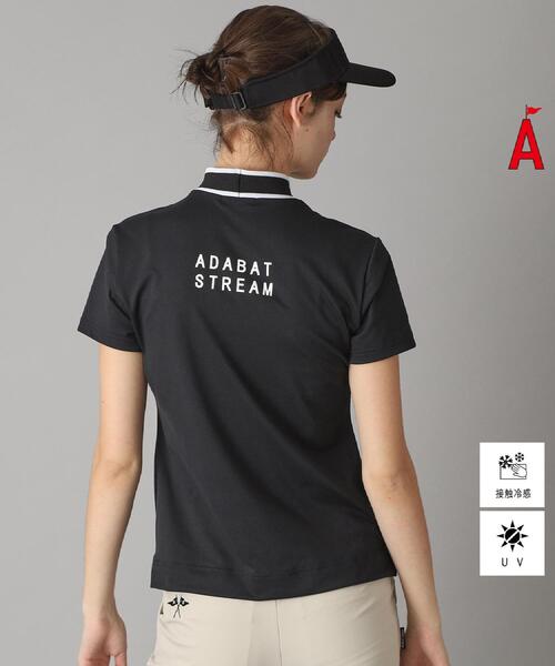 アダバットストリーム（ADABAT STREAM）/UVカット接触冷感 クールタッチストレッチモックネックT ADABAT STREAM（アダバット ストリーム） tシャツ UVカット/接触冷感