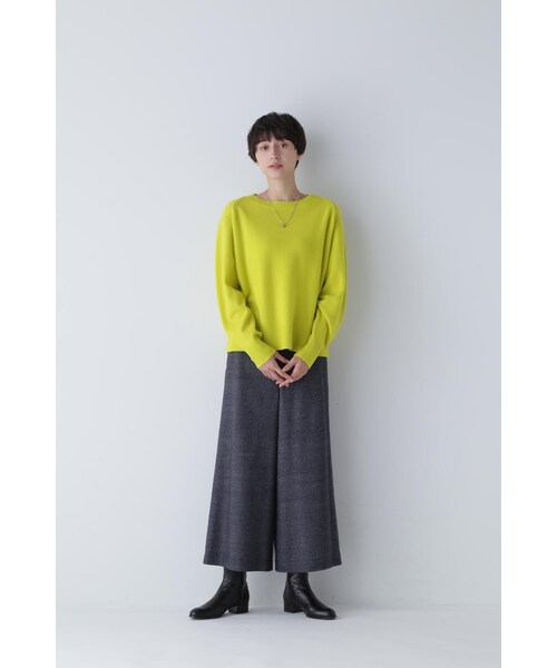 「human woman」 クロップドパンツ LARGE ネイビー レディース_画像3