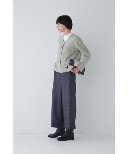 「human woman」 クロップドパンツ LARGE ネイビー レディース_画像5