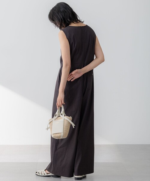 23区 リネンレーヨンストレッチ サロペット 23区｜【CLASSY.6月号掲載/洗える】リネンレーヨンストレッチ