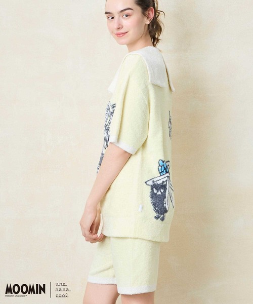 ウンナナクール★新品ムーミンスナフキンなめらかふわふわプルオーバー&ハーフパンツ MOOMIN × une nana cool｜une nana cool commune