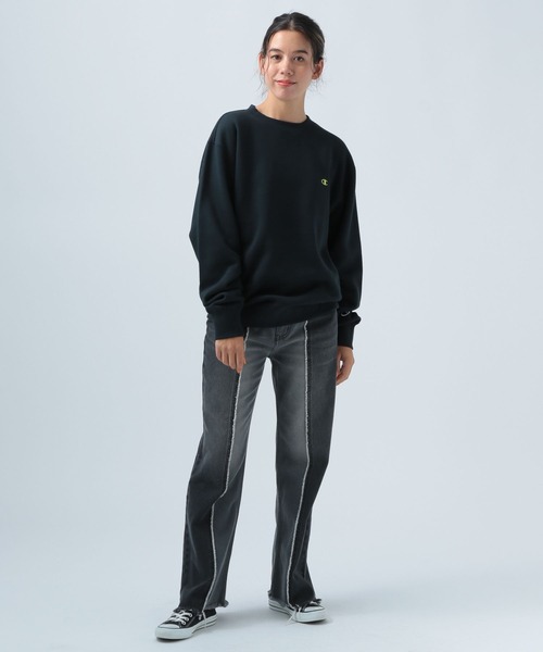 「FRAMeWORK」 「champion」スウェットカットソー FREE ネイビー レディース Champion 「Champion」 スウェットカットソー FREE ネイビー