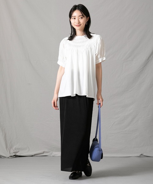 「Gready Brilliant」 7分袖ブラウス 38 ブラック レディース_画像2