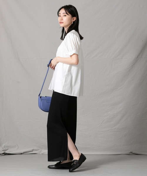 「Gready Brilliant」 7分袖ブラウス 38 ブラック レディース_画像3