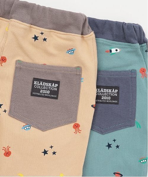 kladskap パンツ 宇宙柄6分丈パンツ キッズ 子供服 男の子