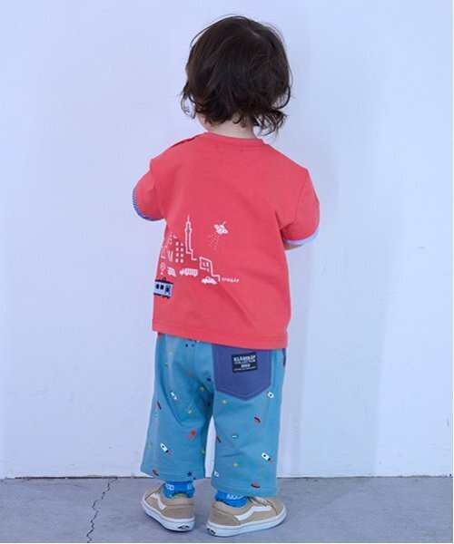 子ども用 多色 宇宙柄 ジャケット、ズボン kladskap パンツ 宇宙柄6分丈パンツ キッズ 子供服 男の子