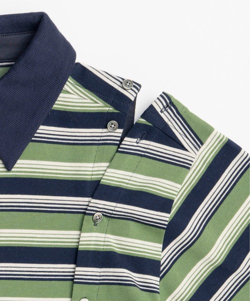 MAISON SPECIAL ポロシャツ ポロ Multiway Button Polo Shirt